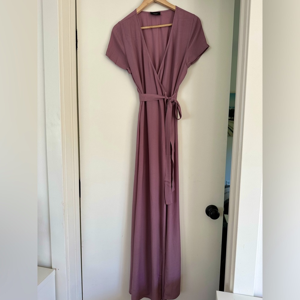 Vici Short Sleeve Wrap Maxi Dress